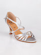 Dance sandals with silver jewel