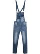 Denim dungarees with studs