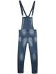 Denim dungarees with studs