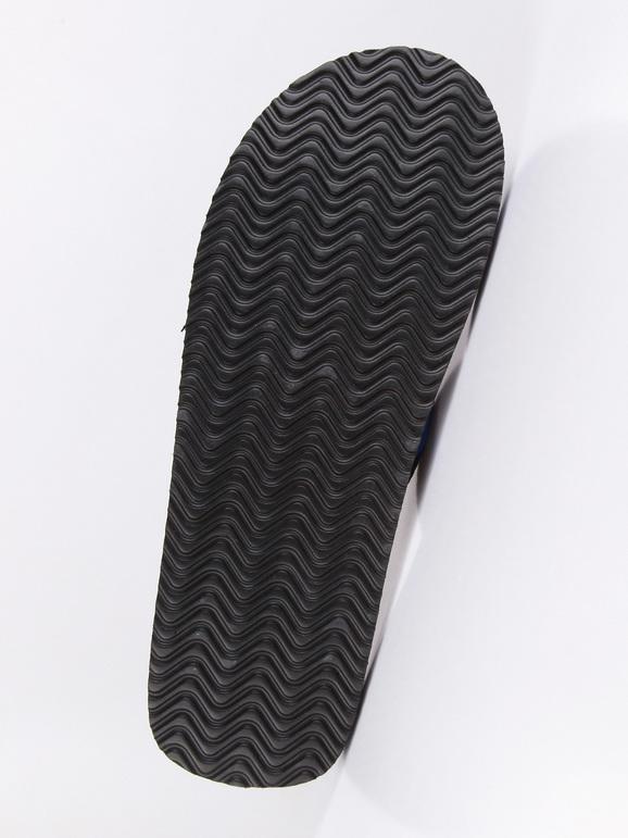 Dodge sportswear black flip flops