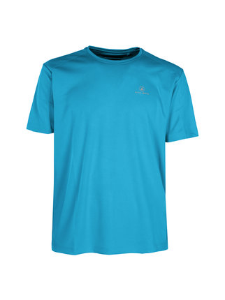 Einfarbiges Herren-Sport-T-Shirt