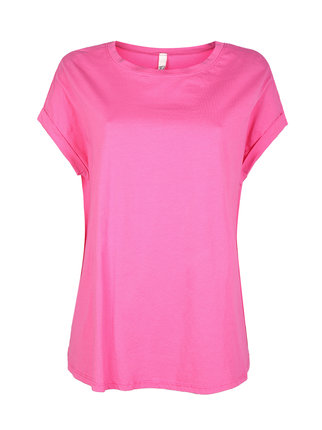 Einfarbiges Maxi-T-Shirt für Damen