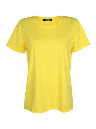 Einfarbiges T-Shirt mit Rundhalsausschnitt