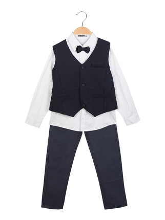 Elegant 3-piece children's suit with bow tie