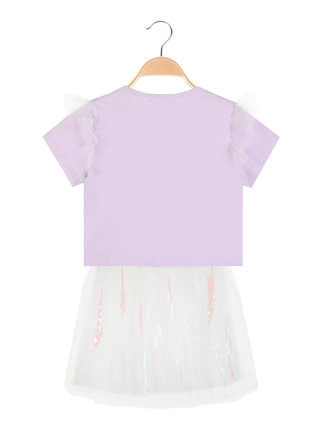 Elegant baby girl outfit with tulle skirt