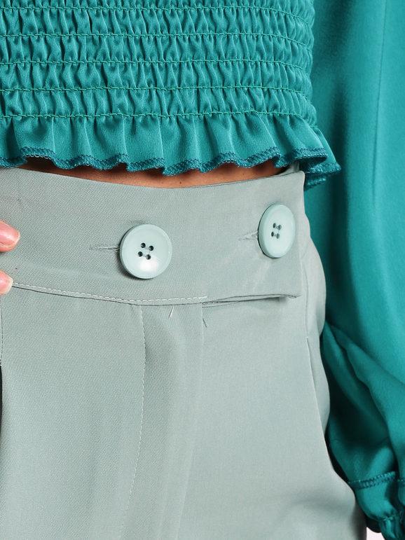 Elegant balloon trousers with high waist