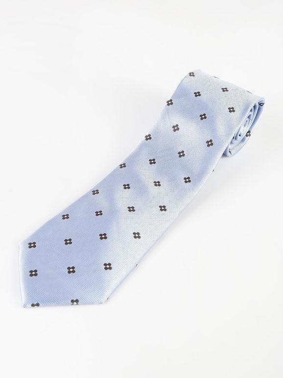 Elegant blue floral tie