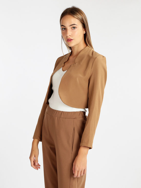 Elegant cropped jacket for women