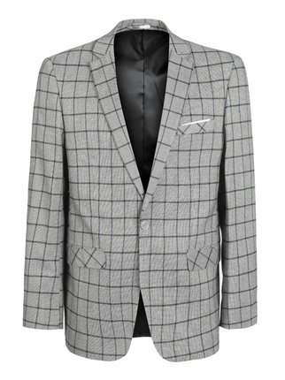 Elegant men's checked jacket