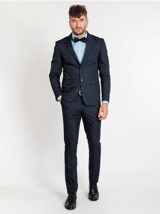 Elegant men's pinstripe suit