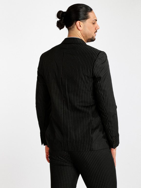 Elegant men's pinstripe suit