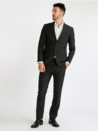 Elegant pinstripe men's suit
