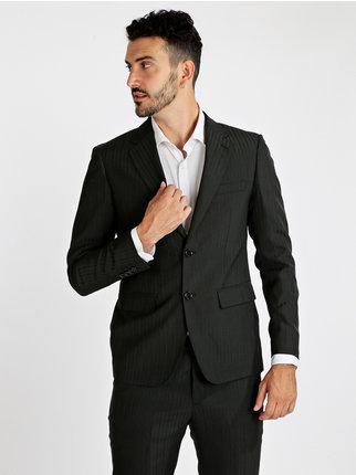 Elegant pinstripe men's suit