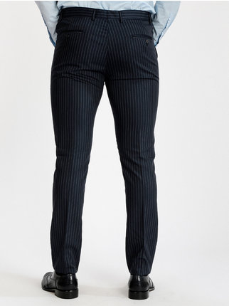 Elegant pinstripe suit for men