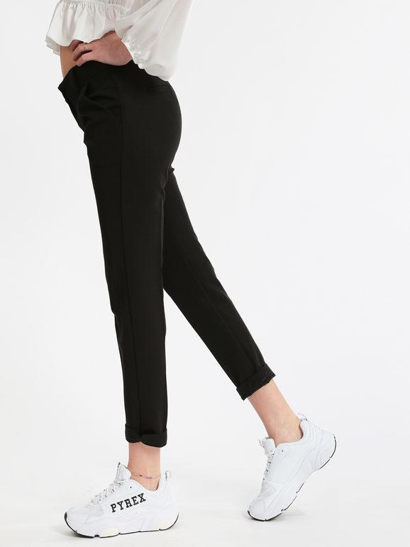Elegant trousers with turn-up