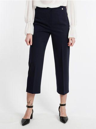Elegant women's trousers with wide legs