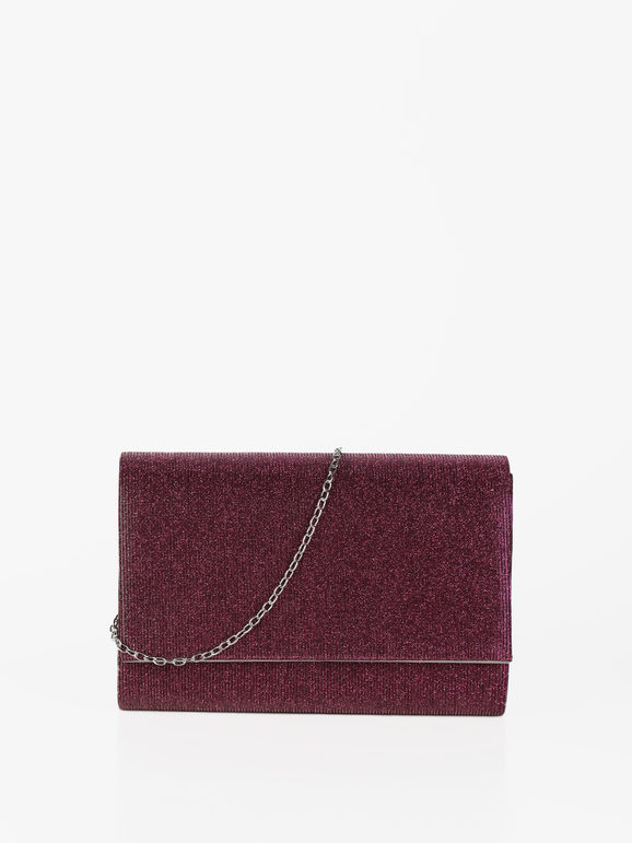 Elegante bolso de mano con purpurina