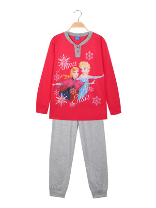 Elsa and Anna long cotton pajamas for girls