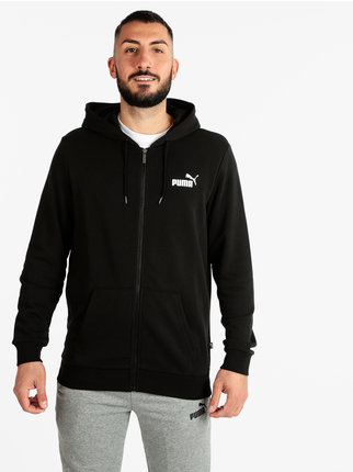 ESS SMALL LOGO  Cotton sweatshirt with zip and hood