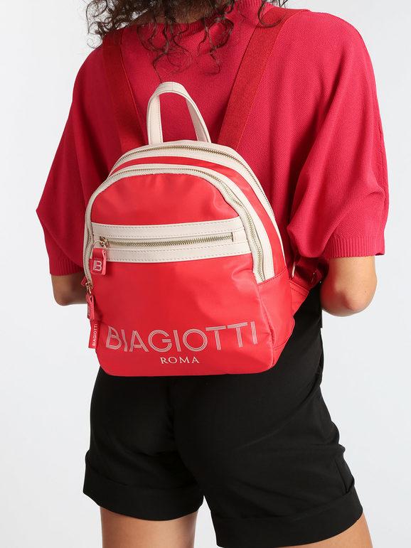 Fabric backpack with pockets