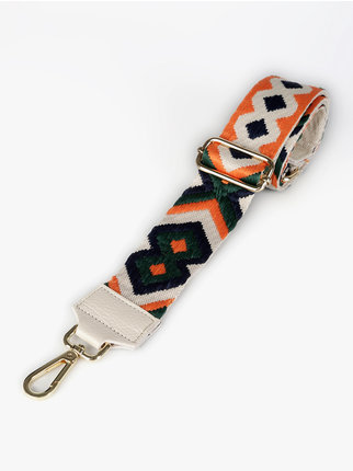 Fabric shoulder strap for bags