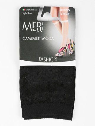 Fashion knee-highs with embroidery