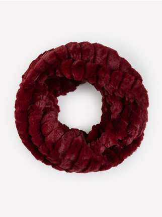 Faux fur ring scarf