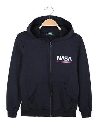 Felpa bambino NASA con cappuccio e zip