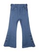 Flared jeans effect girl's trousers