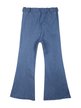 Flared jeans effect girl's trousers