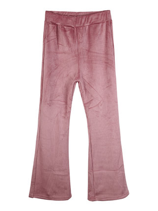 Flared velvet trousers for girls