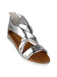 Flat sandals for women with zip
