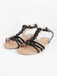 Flat woven sandals for women