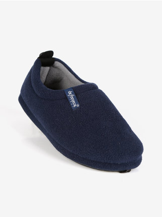 Fleece men's closed slippers
