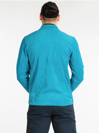 Fleece men's sweatshirt with zip