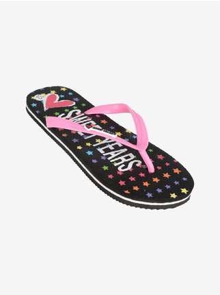 Flip flops for girls with stars
