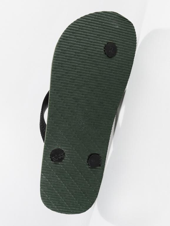 Flip-Flops mit grünem Camouflage-Print
