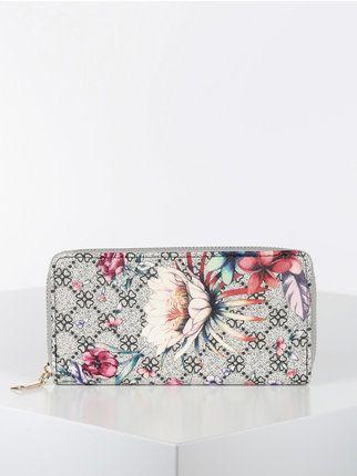 Floral rectangular women's wallet