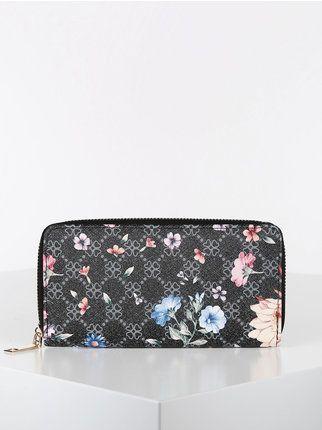 Floral rectangular women's wallet