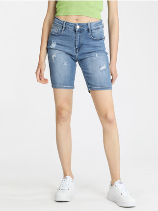 Formgebende Jeans-Shorts für Damen