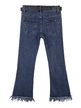 Frayed flared jeans for girls