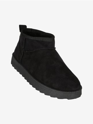Furry women's ankle boots