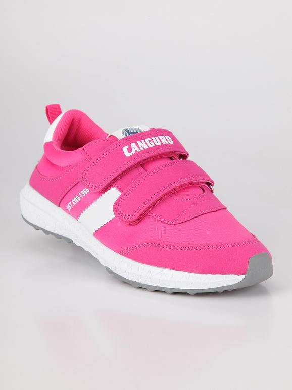 Fuxia sneakers with tears