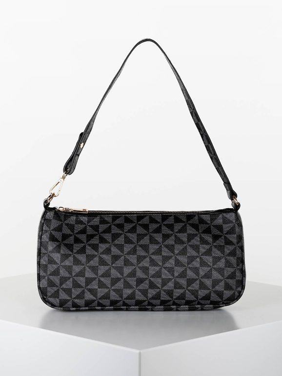 Geometric baguette woman handbag