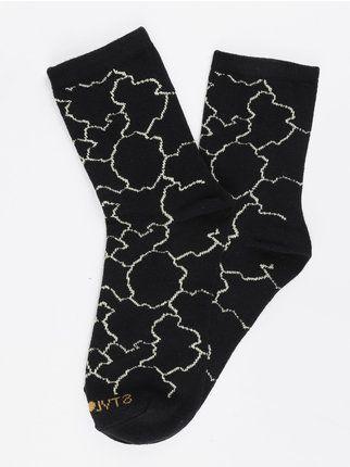 Geometric women's short socks