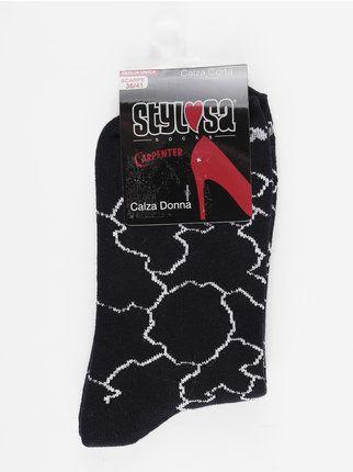 Geometric women's short socks