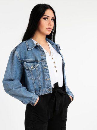 Giacca corta in jeans donna