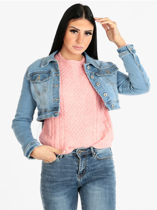 Giacca corta in jeans donna