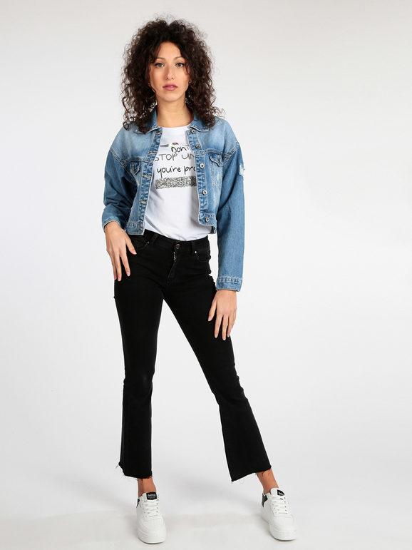 Giacca in jeans da donna oversize