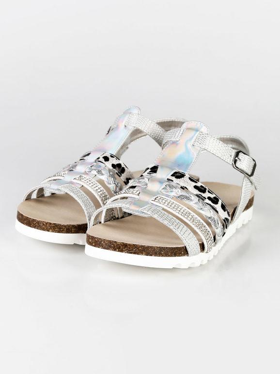 girl sandals with straps and buckle